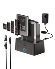 M.2 NVMe & SATA Hard Drive Docking Station, 10Gbps M.2 NVMe SSD Dock for 2.5