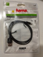 Hama Computer MicroUSB-B/USB-A 2.0 M/M Data/Charging Cable 0.9 m Black New picture