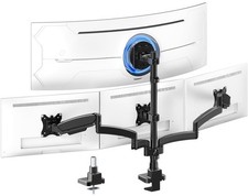 PUTORSEN Quad Monitor Mount for up to 49’’ Ultrawide on Top Bracket and 27’’... picture