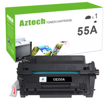Compatible With HP CE255A (55A) Black Toner Cartridge - 1 Pack picture