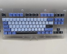 Share Discord Dark Theme TKL 87 Key ABS Keycap Set New Blue Black Keyboard picture