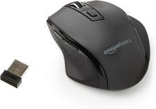 10 Pack Amazon Basics 3-Button Wireless Computer Mouse, Black picture