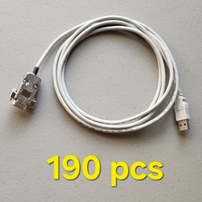 BULK 190pcs, Industrial Hi-Speed USB 2.0 to DB-9 Male RS-232 Adapter, 6ft picture