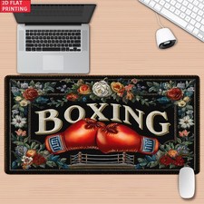 2D Flat 1pc Boxing Gloves Pattern Pad for Desk, Gaming, Office Decor, Non-Slip picture