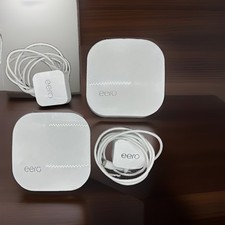 eero Pro B010001 -Pack Of 2 - Dual-Band Mesh Router White w/Ethernet Cable picture