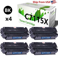 4PK C7115X 7115X Toner Cartridge Laser Jet 1000 1200 Printer Monochrom picture