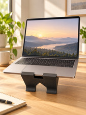 3-in-1 Laptop Stand for Desk, Tablet & Phone Holder - Detachable 2-Piece Riser picture