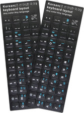 2Pcs Korean Keyboard Stickers for PC Computer Laptop Desktop Keyboard, Computer picture