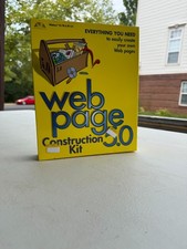 Vintage Web Page Construction Kit 5.0 Big Box PC Software CD-ROM Windows 95/98 C picture