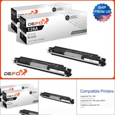 2PK CE310A 126A Black Toner Cartridge For HP Color LaserJet 100 MFP M175nw M175A picture