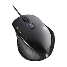 Buffalo Wired Mouse BlueLED 5 Buttons Medium Size Black (BSMBU515MBK)from JP picture