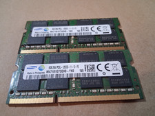 SAMSUNG 16Gb (2x8Gb) LAPTOP SODIMM MEMORY RAM DDR3 PC3L-12800S M471B1G73QH0-YK0 picture