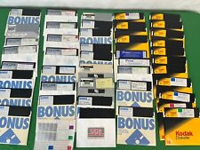 Lot of Vintage 40 + 5.25 Floppy Disks Programs Games Atari 400 800 Commodore 64 picture