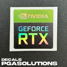 1x Nvidia GeForce RTX Desktop / Laptop Sticker Label (Holographic) picture