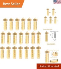 20PCS Barss Nozzles Kit for Kobra 3/Kobra S1 3D Printer 8PCS 0.4mm and 3PCS 0... picture