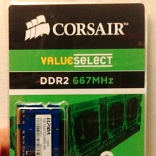 Corsair ValueSelect 2GB DDR2 667MHz SO-DIMM 200-Pin Non-ECC VS2GSDS667D2G picture