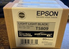 Epson T5809 Light Light Black Ink Cartridge 80ML Sealed picture