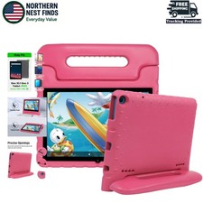 Protective EVA Foam Case for Onn 10.1 Tablet Gen 3 - For Kids & Adults, Hot Pink picture