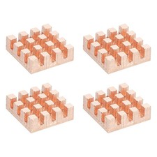 4 Pcs Copper Heatsink 12x12x4mm, Heat Sink Cooler Radiator for Raspberry Pi picture