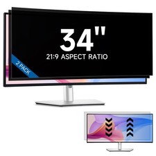 [2-Pack] 34 Inch Privacy Screen Filter 2pcs-34inch 21:9, Black Monitor picture