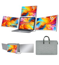 FOPO 16 Laptop Screen Extender Monitor Portable, Quad Monitor, Just 1 picture