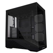 Lian Li V100 V100X ATX Mid-Tower PC Case Black w/LED RGB Strip Tempered Glass picture