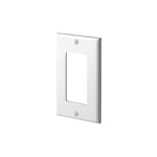 Leviton 80401-W, White, (1) Decora/GFCI, 1-Gang, Standard, Wallplate, 1pc picture