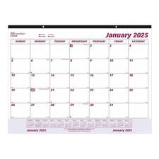 2025 Monthly Desk Pad Calendar 12 Months 22x17 Inch Transparent C1731V25 picture