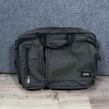 Solo New York Duane Hybrid Briefcase Backpack Mens Large Laptop Tablet Gray picture