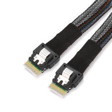 SFF-8654 Slim SAS 38pin Target Host to SAS 4.0 SFF-8654 4i PCI-E Slimline Cable picture