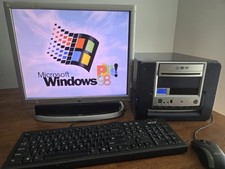 RESTORED/w SSD RETRO DOS GAMING DUAL BOOT WINDOWS 98 XP DESKTOP NVIDIA FX5200 picture