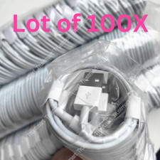 Lot of 100X USB Fast Charge Charging Cable For iPhone 14 13 12 11 Pro Max XR 8 7 picture