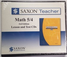 Saxon Teacher 5/4 Grade 4 Lesson & Test CD-roms for Teachers 3rd Edition NEW  picture