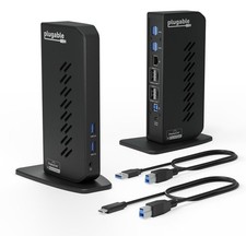 Plugable USB 3.1 Gen 1 Dual 4K Docking Station - Black (UD-6950Z) picture