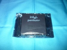 Vintage Intel Pentium 166 MHz Socket 7 CPU Processor A80502166 Used picture