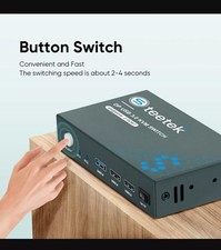 Steetek DP USB 2.0 KVM switch 2 port (No Cables Included) picture