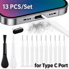 13 Piece Phone Charging Port Cleaning Kit Dust Brush Set iOS Type C Cleaning Kit picture