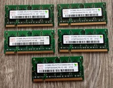 5x Hynix 512MB DDR2 PC2-5300S Laptop RAM HYMP564S64CP6-Y5 SODIMM Lot picture