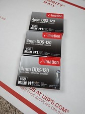3 Pack  Imation DDS-120 Data Tapes Cartridges 4mm 4/8GB  NEW picture