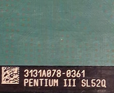 Intel Pentium III SL52Q CPU picture