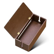 New Best YECAYE Solid Wood Cable Management Box, Walnut Color Organizer Box with picture