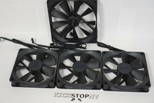 NZXT Case Fans 1x 140MM RF-AF14C-RB + 3x 120MM RF-AP120-FP Used Tested Working picture