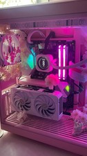 Custom Built Pink & White Gaming PC – Excellent Condition – Local Pickup Only picture