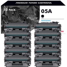 1-10PK CE505A Toner Cartridge For HP 05A LaserJet P2035 2055dn P2050 P2055 LOT picture