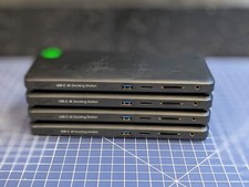 *Lot of 4*No PWR Cable* USB-C 12-Port 65W Triple Display Laptop Docking Station picture