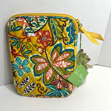 Vera Bradley Quilted Padded Zipper Tablet Sleeve/Pouch, Yellow Multicolor picture