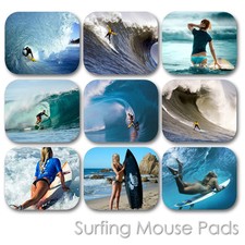 SURFING WATER BOARD SPORT OCEAN WAVE RIDER CUSTOM MOUSE PAD MOUSEPAD  (SM-01) picture