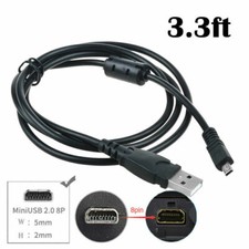 Fite ON USB Battery Charger Data SYNC Cable Cord For Nikon Coolpix P500 camera picture
