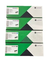 Set Of 4 New Sealed Genuine Lexmark 70C0D10/20/30/40 Developer Units B C M Y picture