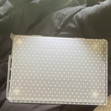 Casely Clear Polka Dot Hard Shell Laptop Case 16in Ventilated w/ Rubber Feet picture